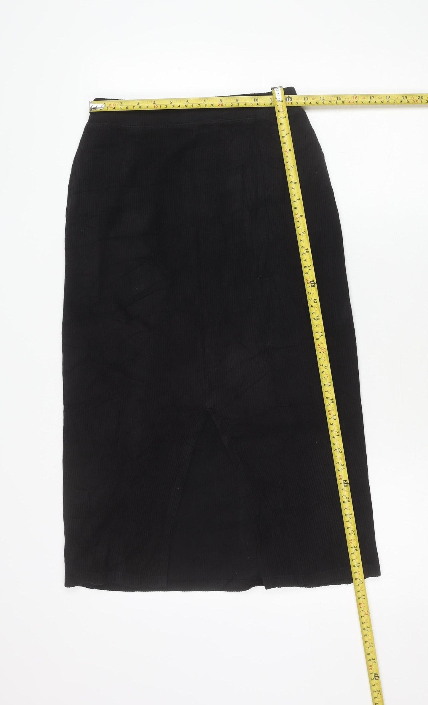 Uniqlo Women’s Black Cotton Stretch Pencil Skirt Size 6