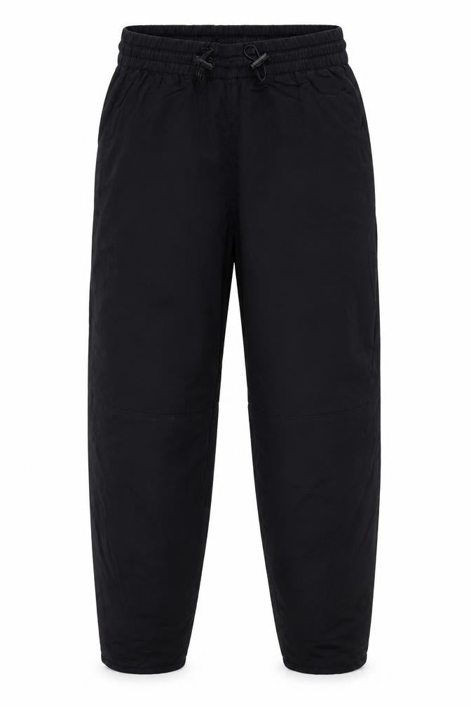 H&M Girls Black Jogger Trousers Size 6 Cotton Elastic Waist Casual