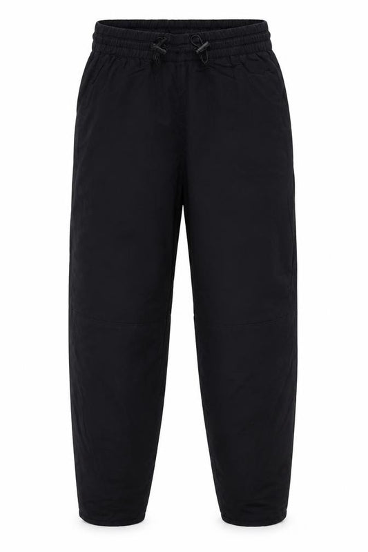 H&M Girls Black Jogger Trousers Size 6 Cotton Elastic Waist Casual