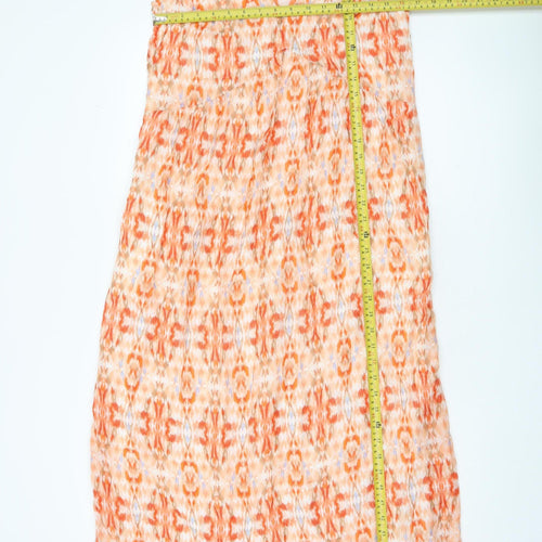 Marks and Spencer Per Una Women’s Orange Shift Dress Size 8 Boho Summer