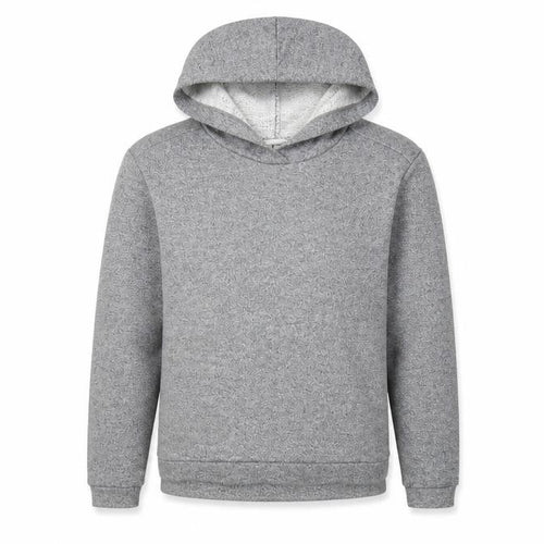 H&M Girls Grey Glitter Pullover Hoodie Size 12 Years Cotton Blend