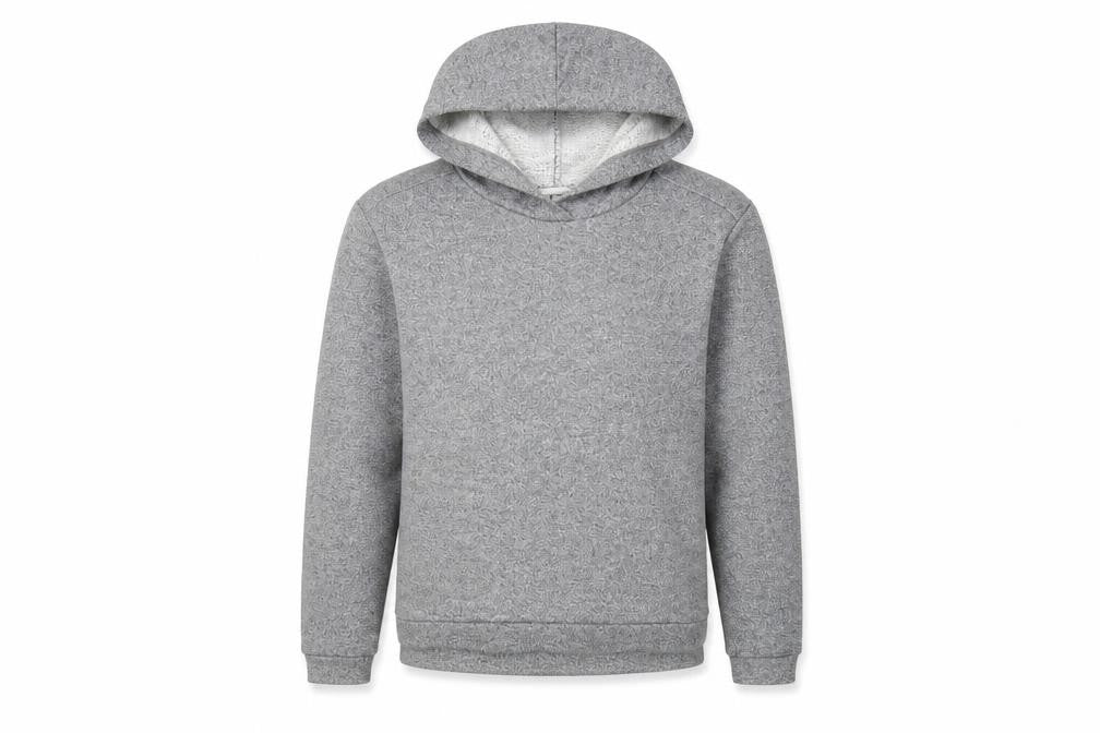 H&M Girls Grey Glitter Pullover Hoodie Size 12 Years Cotton Blend