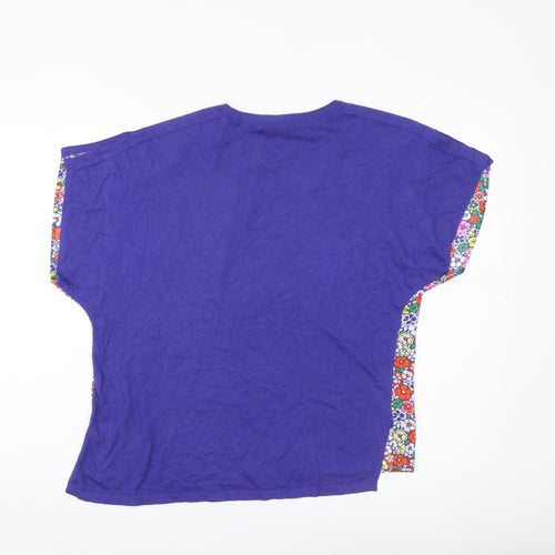 Next Women’s Multicoloured Floral T-Shirt Size 12 Modal Blend