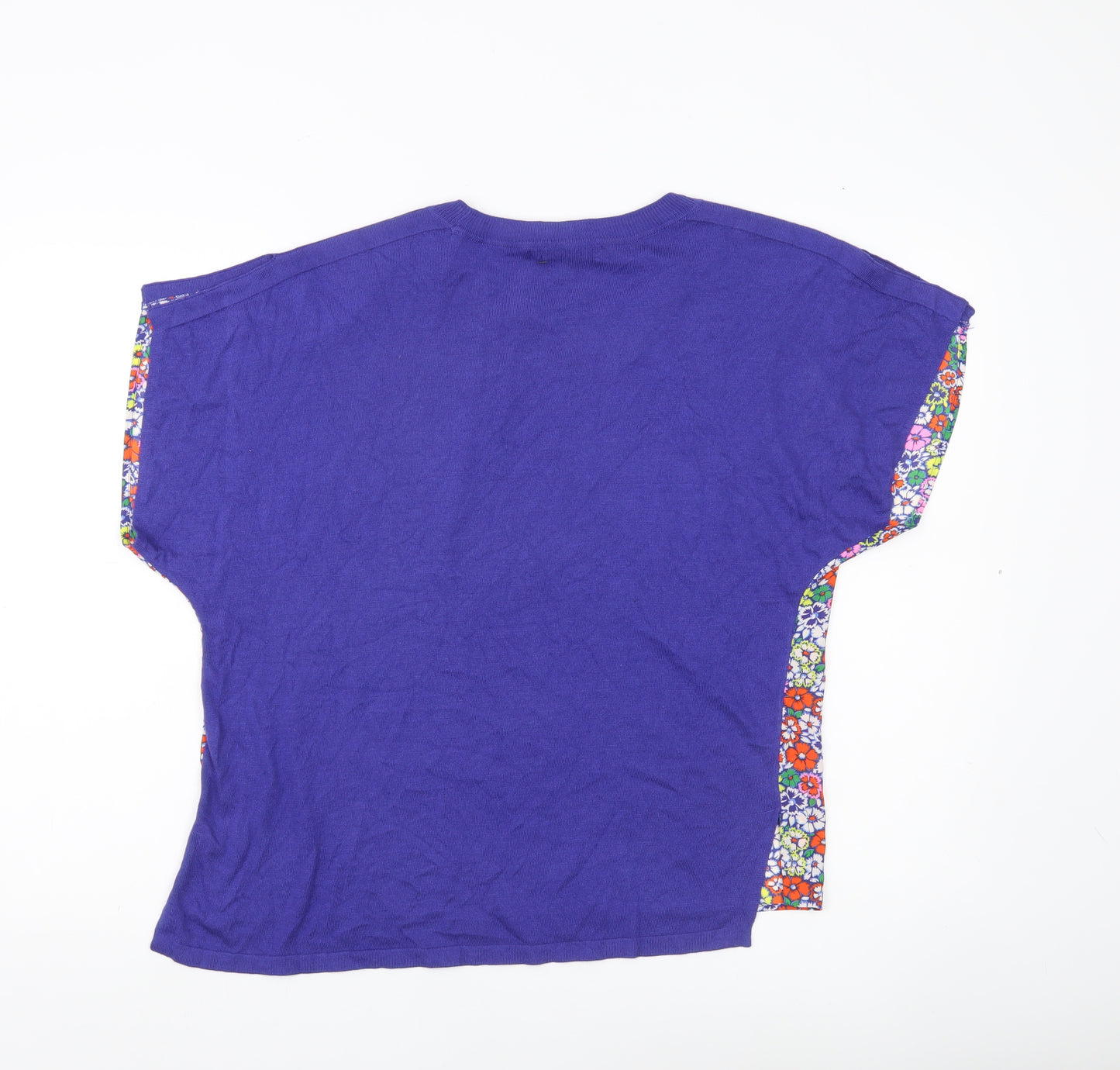 Next Women’s Multicoloured Floral T-Shirt Size 12 Modal Blend