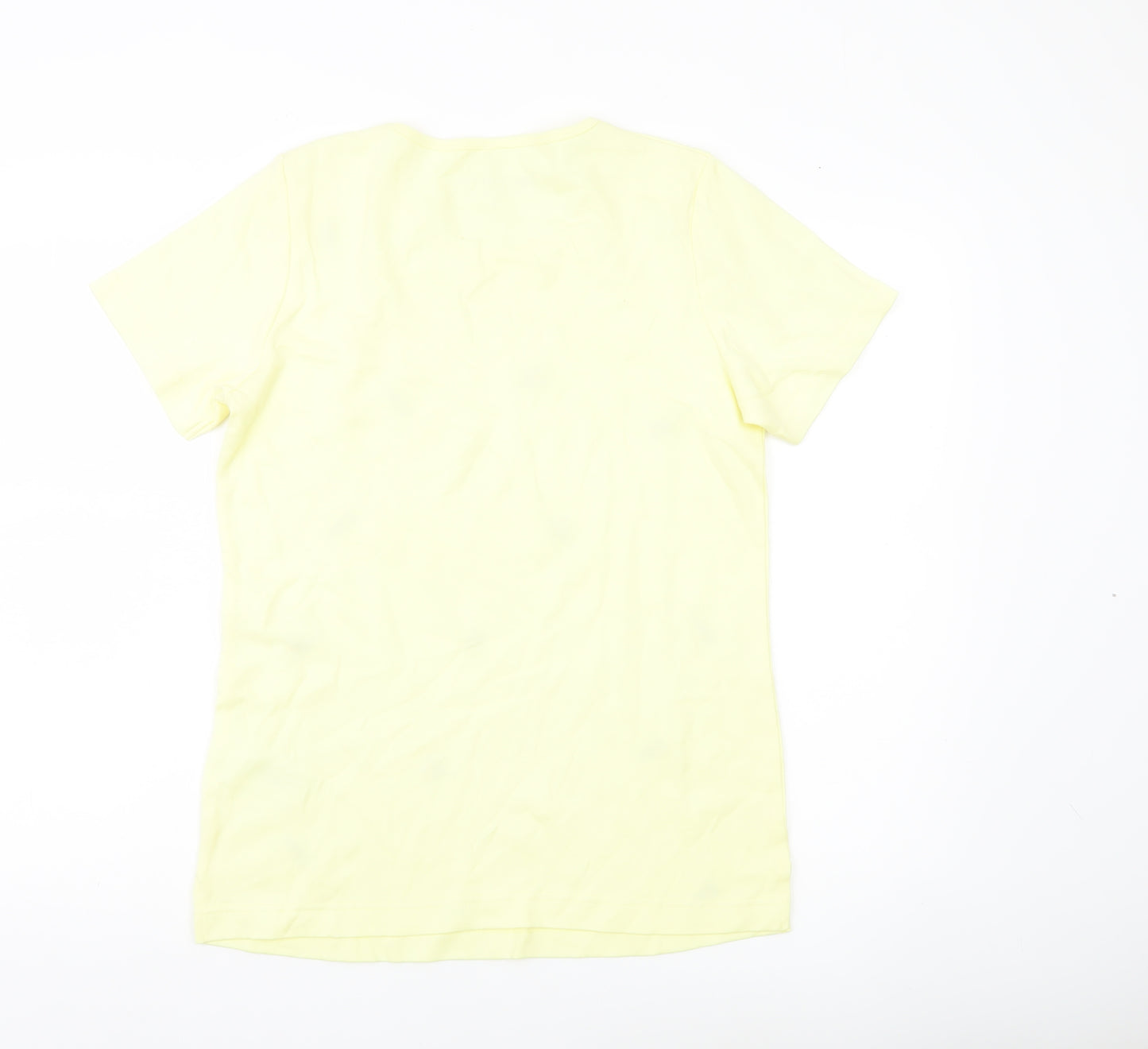 bpc Selection Women’s Yellow Floral Cotton T-Shirt Size 14