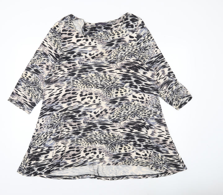 Marks and Spencer Women’s Multicoloured Animal Print Tunic Blouse UK 20