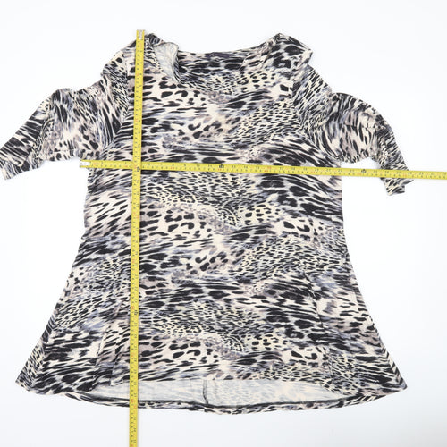 Marks and Spencer Women’s Multicoloured Animal Print Tunic Blouse UK 20