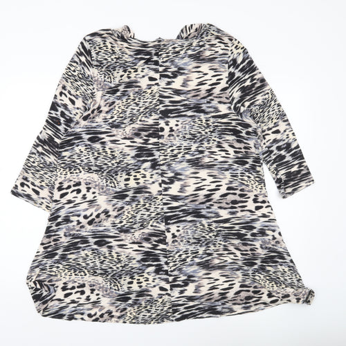 Marks and Spencer Women’s Multicoloured Animal Print Tunic Blouse UK 20
