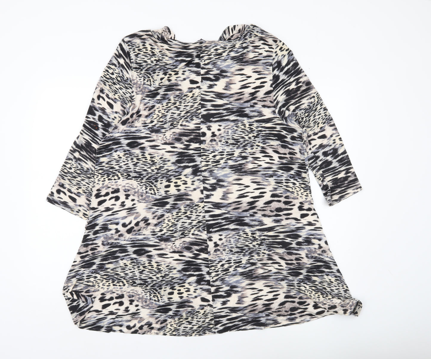 Marks and Spencer Women’s Multicoloured Animal Print Tunic Blouse UK 20