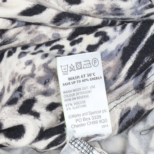 Marks and Spencer Women’s Multicoloured Animal Print Tunic Blouse UK 20