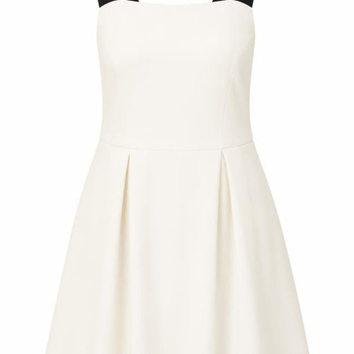 ASOS Women Ivory Skater Dress Size 14 Sleeveless Partywear