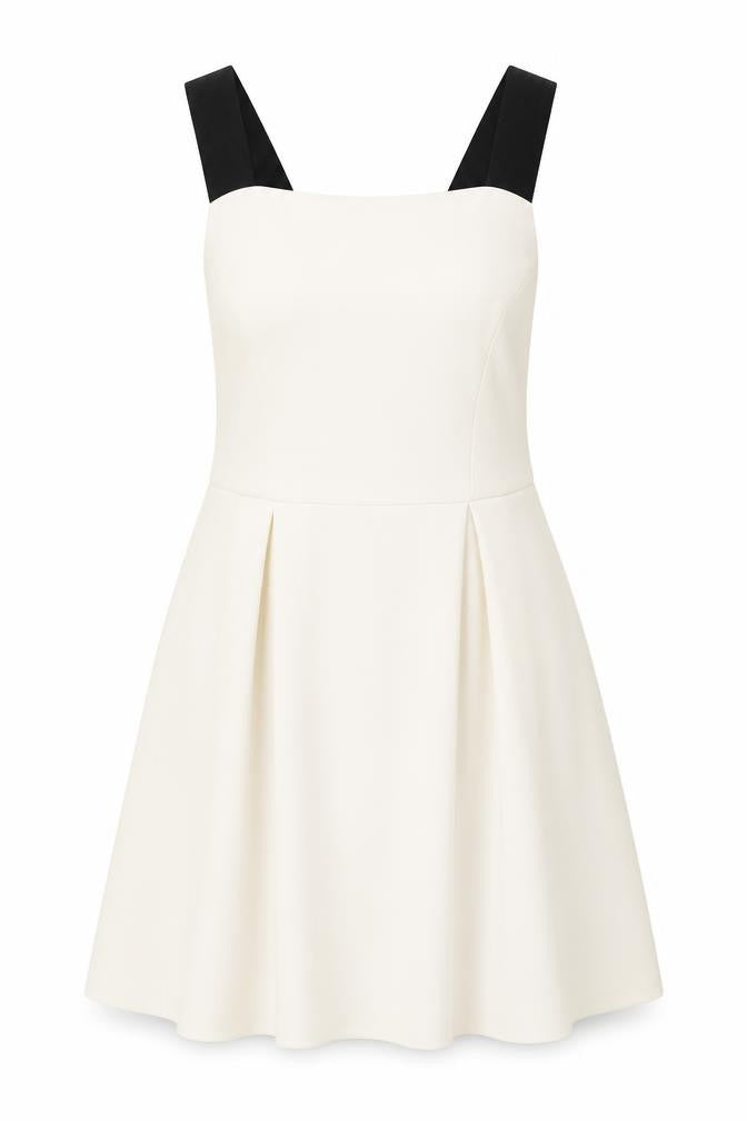 ASOS Women Ivory Skater Dress Size 14 Sleeveless Partywear