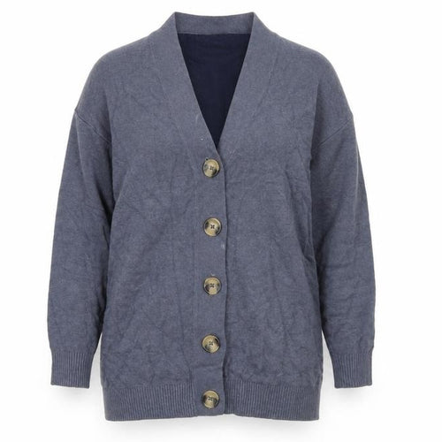 Marks and Spencer Women’s Blue Cardigan Size S V-Neck Button Knit
