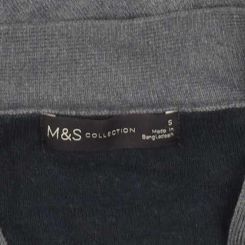 Marks and Spencer Women’s Blue Cardigan Size S V-Neck Button Knit