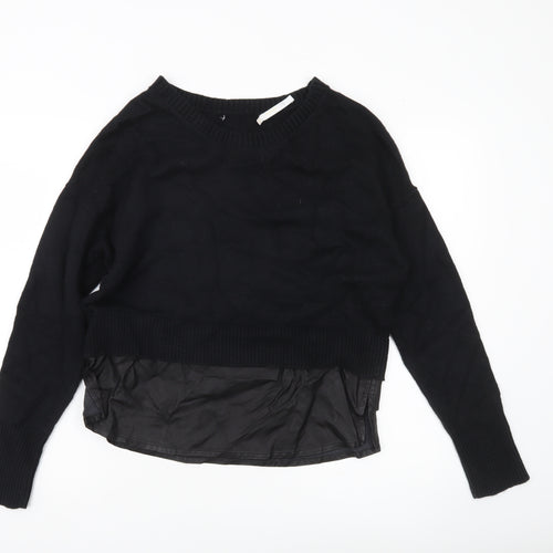 Les Cocools Women’s Black Knit Pullover Jumper Size M