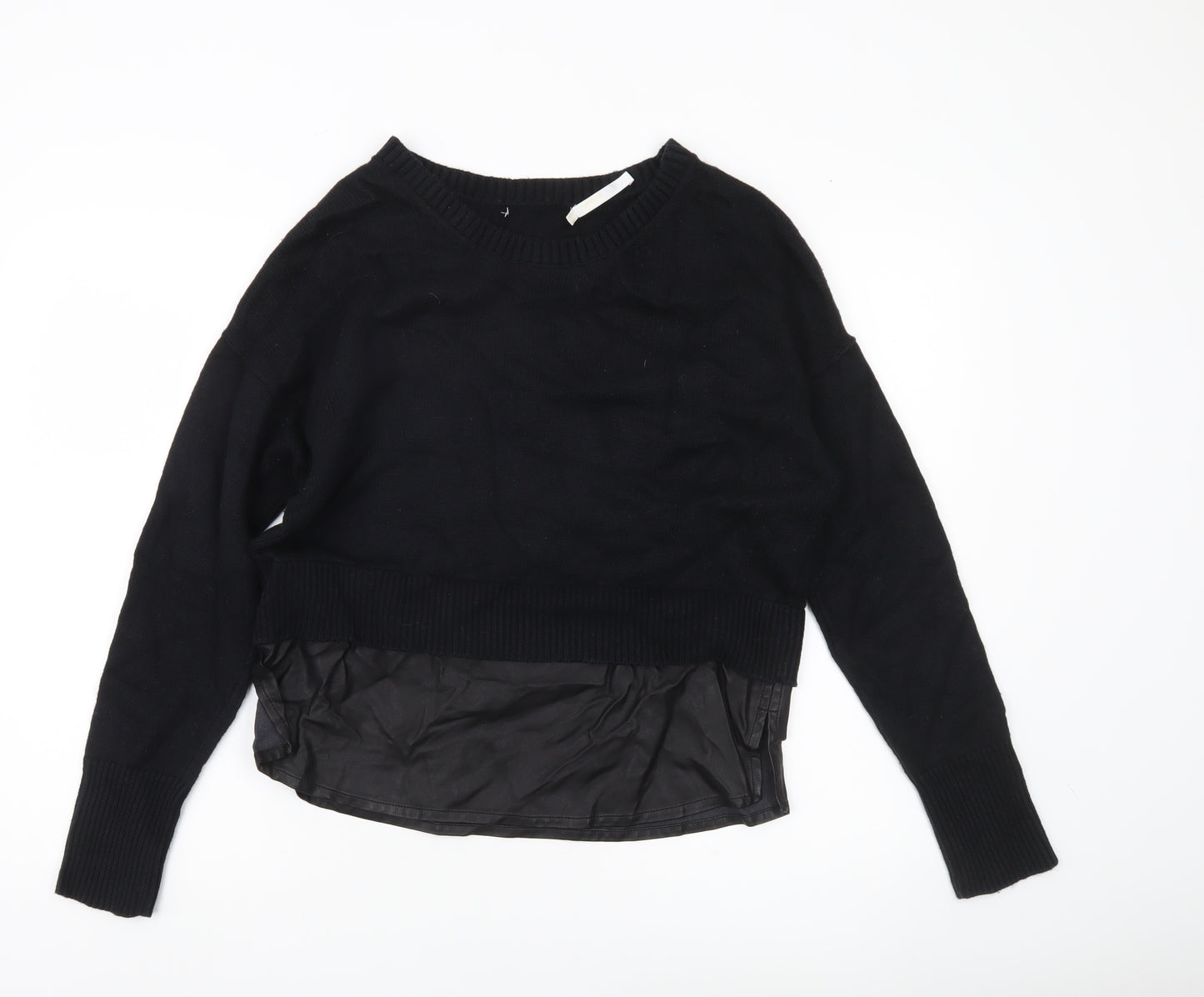 Les Cocools Women’s Black Knit Pullover Jumper Size M