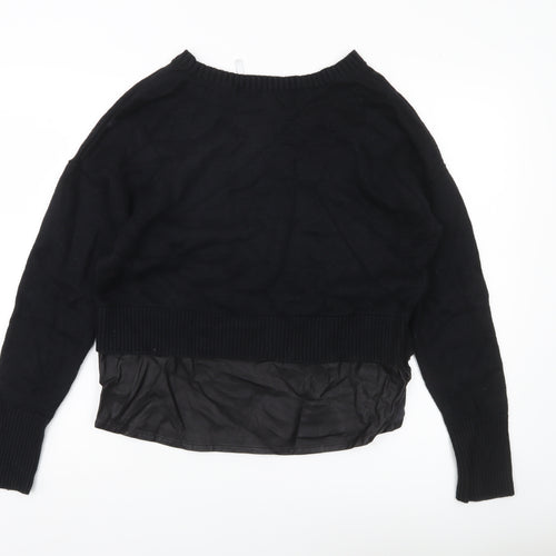 Les Cocools Women’s Black Knit Pullover Jumper Size M