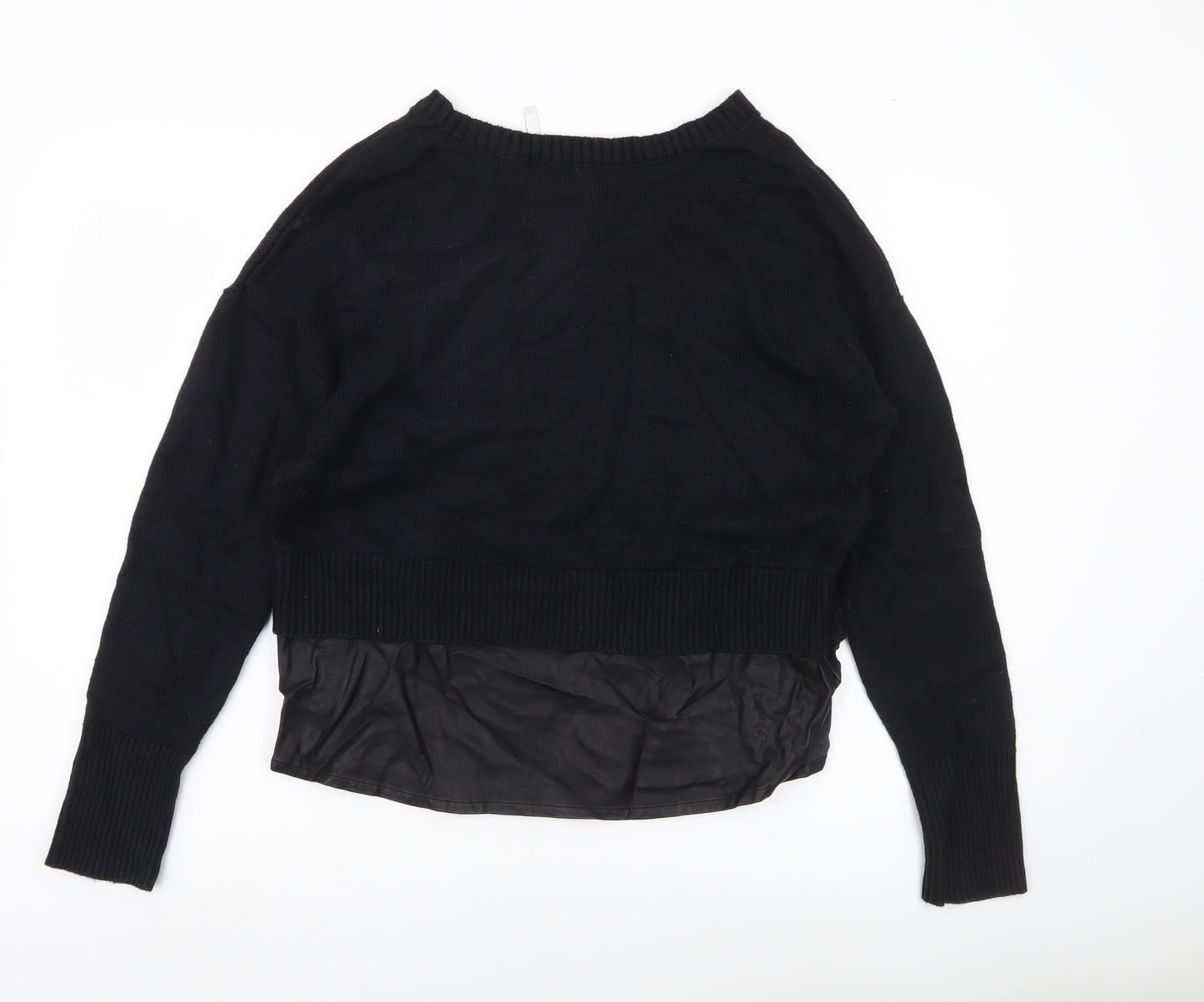 Les Cocools Women’s Black Knit Pullover Jumper Size M