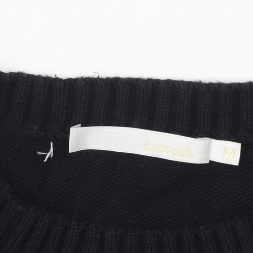 Les Cocools Women’s Black Knit Pullover Jumper Size M