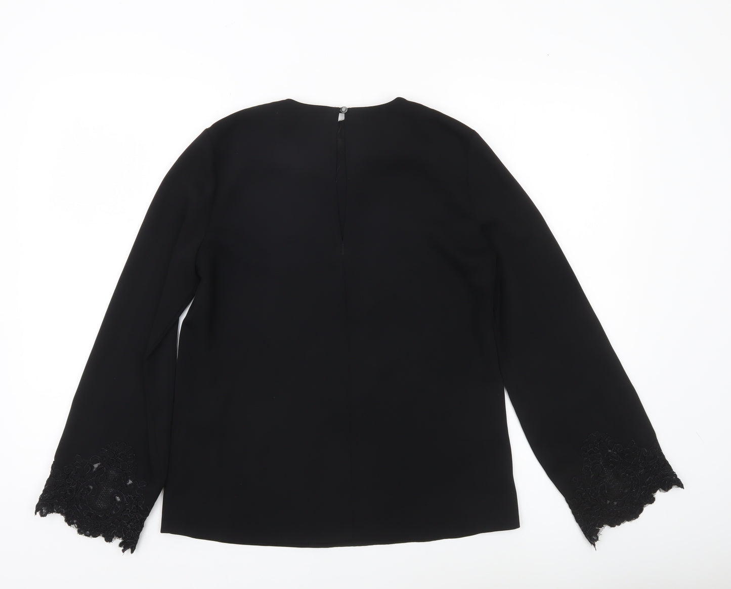 Warehouse Women’s Black Lace Sleeve Blouse Size 6