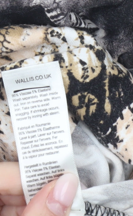 Wallis Petite Women's Multicoloured Blouse UK14 Tunic Style
