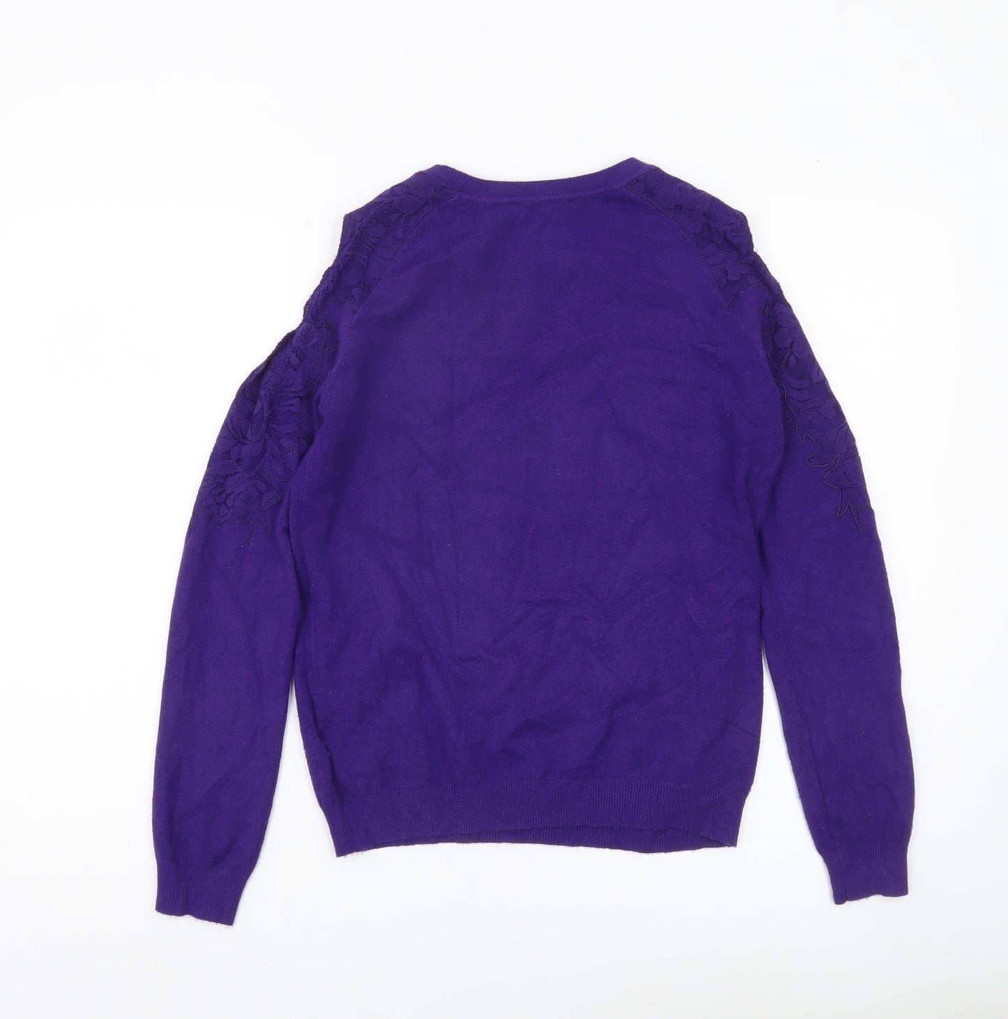 Dorothy Perkins Women’s Purple Cold Shoulder Jumper UK 10