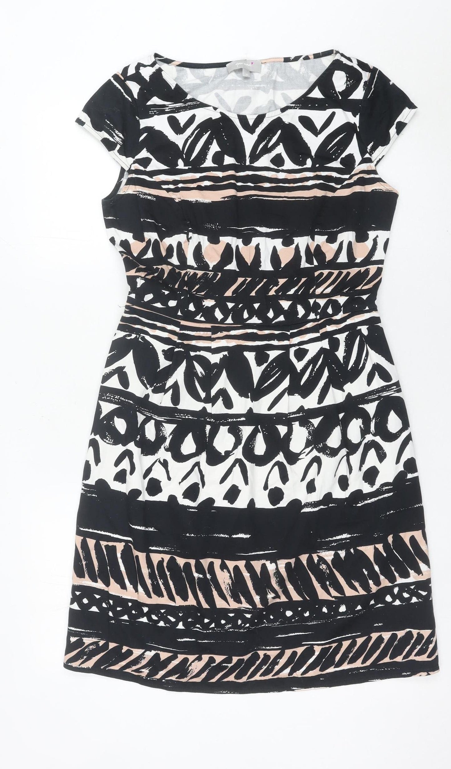 Marks and Spencer Women’s Black Beige Sheath Dress Size 10