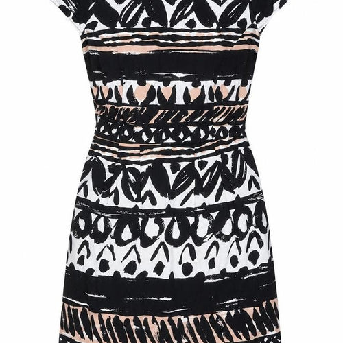 Marks and Spencer Women’s Black Beige Sheath Dress Size 10
