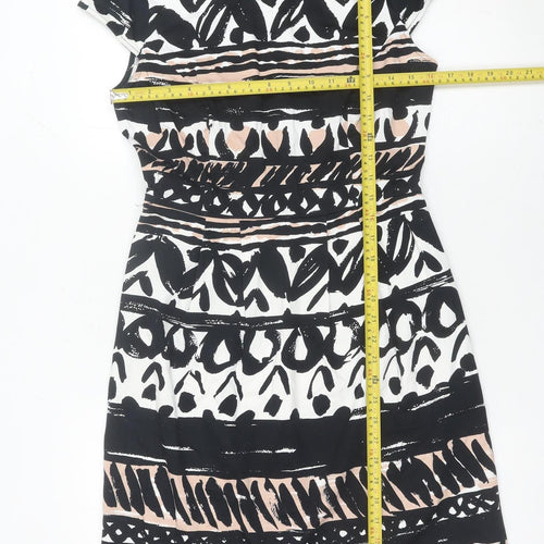 Marks and Spencer Women’s Black Beige Sheath Dress Size 10