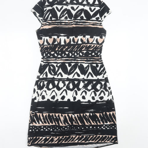 Marks and Spencer Women’s Black Beige Sheath Dress Size 10
