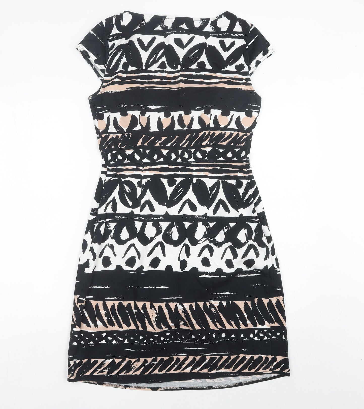 Marks and Spencer Women’s Black Beige Sheath Dress Size 10