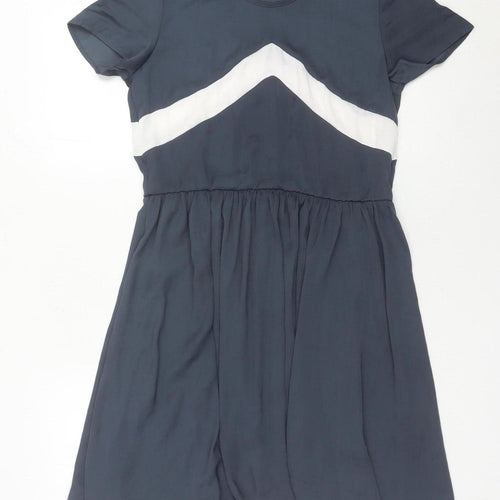 Moss Copenhagen Women’s Blue Knee Length Fit & Flare Dress S