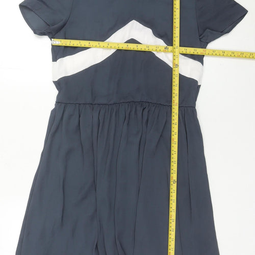 Moss Copenhagen Women’s Blue Knee Length Fit & Flare Dress S