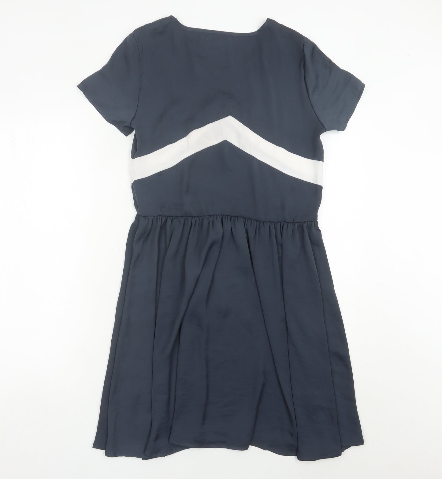 Moss Copenhagen Women’s Blue Knee Length Fit & Flare Dress S