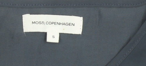Moss Copenhagen Women’s Blue Knee Length Fit & Flare Dress S