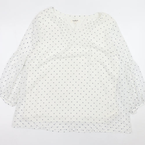 Studio 8 by Phase Eight Women’s White Star Print Tunic Blouse Size 18