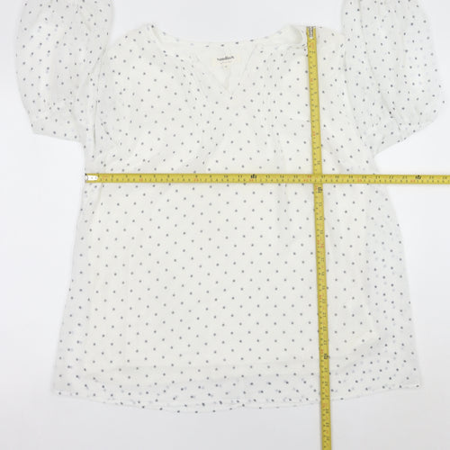 Studio 8 by Phase Eight Women’s White Star Print Tunic Blouse Size 18