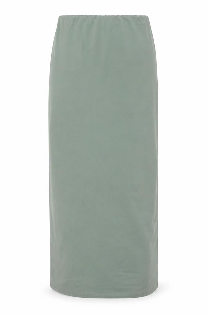 Bershka Womens Green XS Straight Leg Elastic Waist Trousers