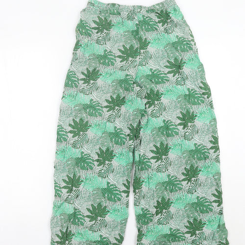 Marks and Spencer Women’s Green Wide-Leg Viscose Trousers Size 6