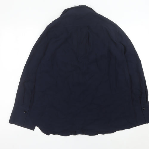 Zara Women’s Blue Long Sleeve Button-Up Shirt Size 10