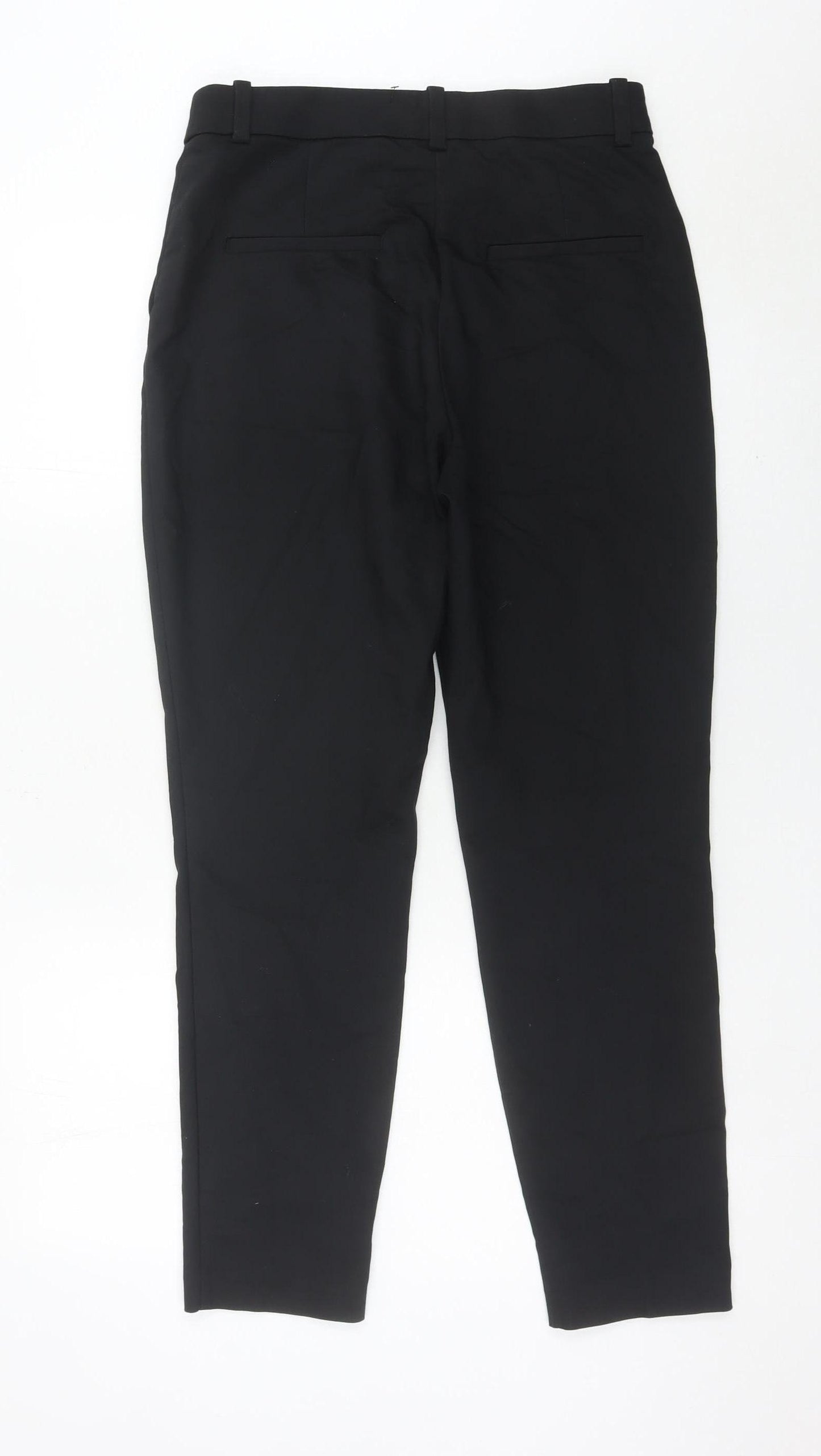 H&M Womens Black Slim Chino Trousers Size 10