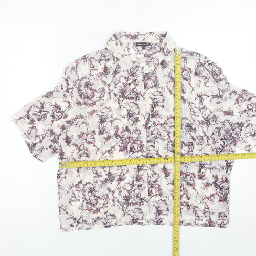 Warehouse Womens Multicoloured Floral Button-Up Shirt Size 16
