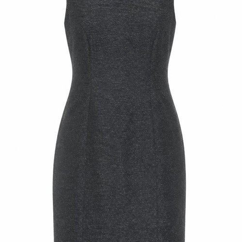 Joanna Hope Women’s Grey Sheath Dress Size 12 Beaded Neckline Party
