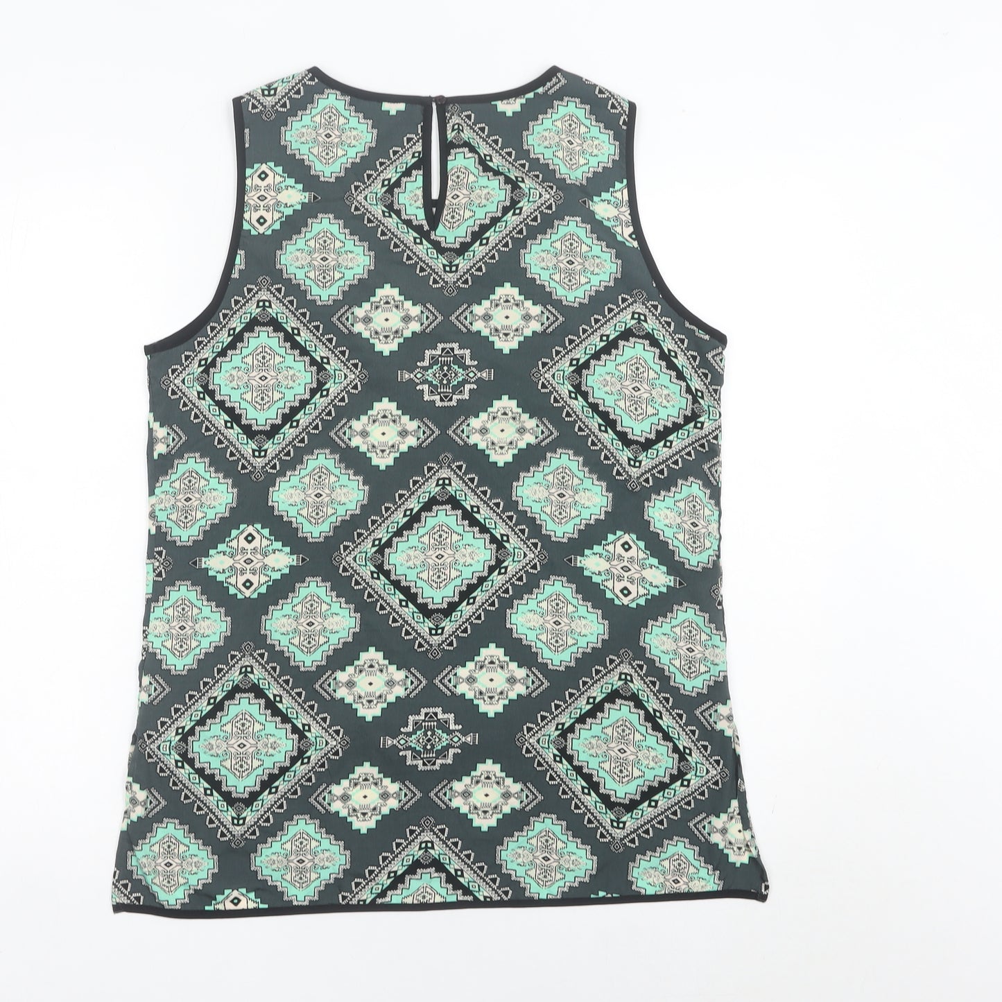 Red Herring Womens Multicoloured Aztec Tank Top Size 14