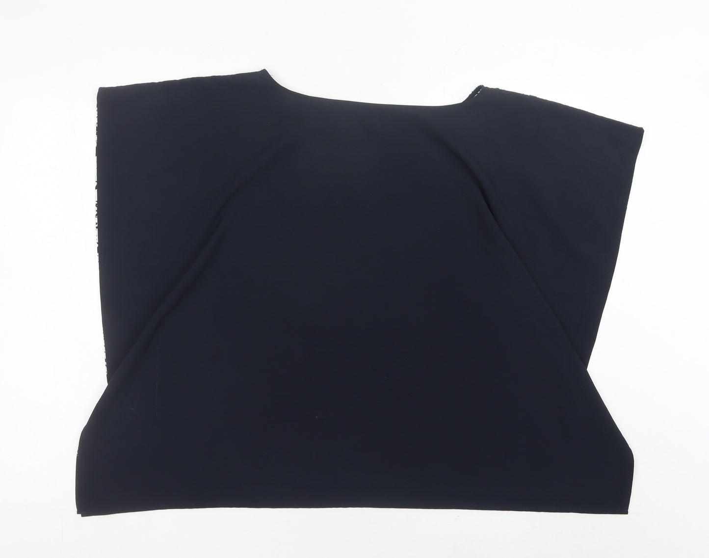 French Connection Womens White Floral Blouse Size 12 Tunic Top