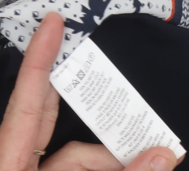 French Connection Womens White Floral Blouse Size 12 Tunic Top