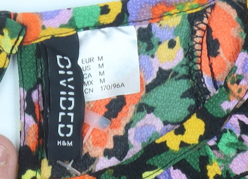H&M Divided Womens Multicoloured Floral Mini Shift Dress Size 12