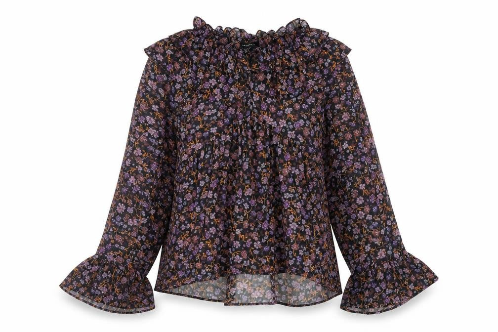 New Look Women’s Multicoloured Floral Tunic Blouse UK 10