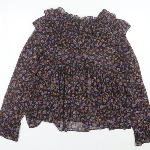 New Look Women’s Multicoloured Floral Tunic Blouse UK 10