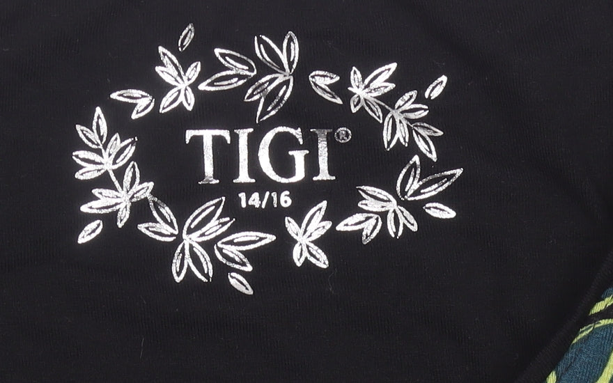 TIGI Womens Multicoloured Floral Tunic Blouse Size 14 3/4 Sleeve